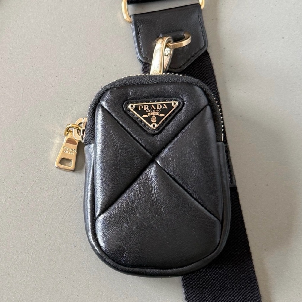 Prada System Nappa Leather Patchwork Crossbody Ba… - image 2